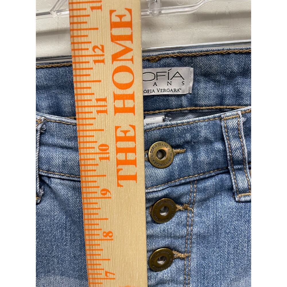 Sofia Vergara Women's Jeans Size 12 Melisa Flare Leg 5 Button Closure - Picture 7 of 8